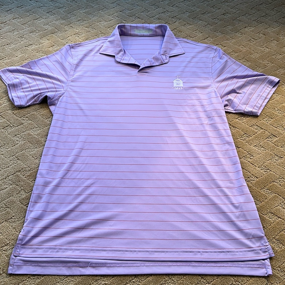 Striped Peter Millar Polo Size L